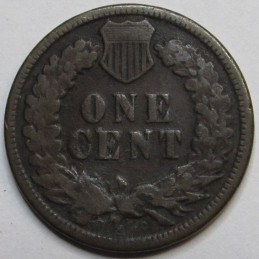 1883 Indian Head Cent - antique Old West era American penny