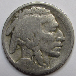 1920 S Buffalo Nickel - antique San Francisco mintmark American Indian coin