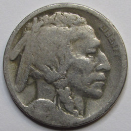 1923 S Buffalo Nickel - antique San Francisco mintmark American Indian coin