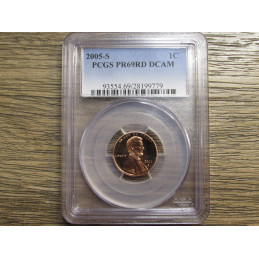 2005 S Lincoln Memorial Cent - PCGS Proof 69 DCAM - vintage flashy penny