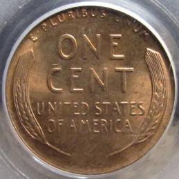 1955 Lincoln Wheat Cent - PCGS MS 65 RD - graded penny