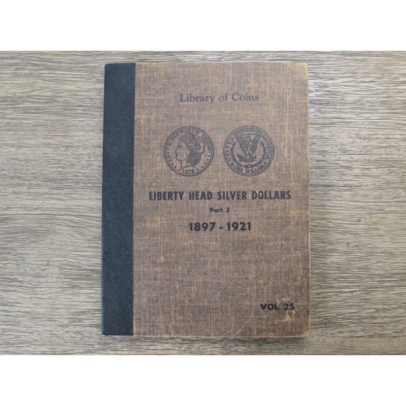 Library of Coins Album for Morgan Dollars - 1897-1921 - vintage coin album