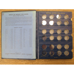 Whitman Bookshelf Album for Buffalo Nickels - 1913-1938