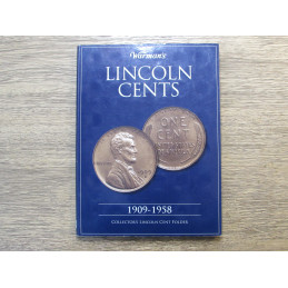 Warman's Coin Folder - Lincoln Cents - 1909-1958 - vintage folder for coin storage