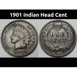 1901 Indian Head Cent -...