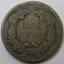 1858 Flying Eagle Cent - antique pre Civil War era American cupronickel penny