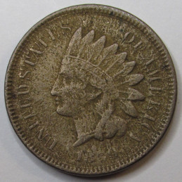 1859 Indian Head Cent - pre Civil War first year of issue American Indian penny