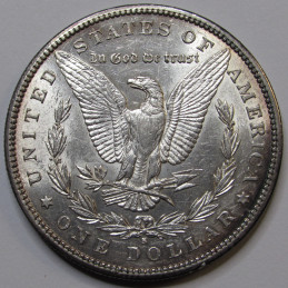 1887 S Morgan Dollar - antique better date uncirculated silver dollar