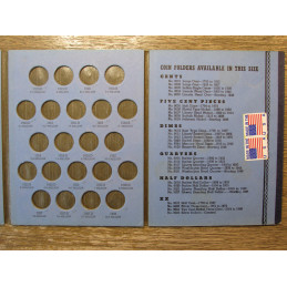 Whitman Coin Folder for Buffalo Nickels - vintage coin storage