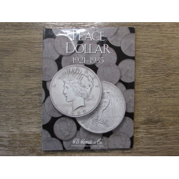 HE Harris coin folder for Peace Dollars - 1921-1935 - vintage coin supply