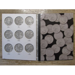 HE Harris coin folder for Peace Dollars - 1921-1935 - vintage coin supply