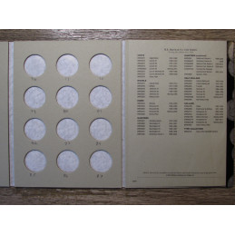 HE Harris coin folder for Kennedy Half Dollars - 1964-1999 - vintage coin supply