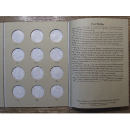 HE Harris coin folder for Kennedy Half Dollars - 1964-1999 - vintage coin supply