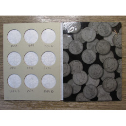 HE Harris coin folder for Silver Dollars - vintage coin supply