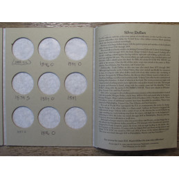 HE Harris coin folder for Silver Dollars - vintage coin supply