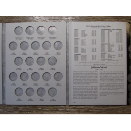 HE Harris coin folder for Jefferson Nickels - 1938-1961 - vintage coin supply