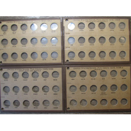 Meghrig coin holders - board set for Buffalo Nickels - 1913-1938 - vintage coin supply