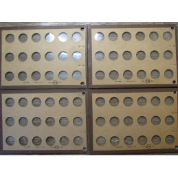 Meghrig coin holders - board set for Buffalo Nickels - 1913-1938 - vintage coin supply