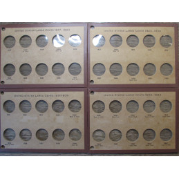 Wayte Raymond Boards for Large Cents - 1793-1857 - complete set