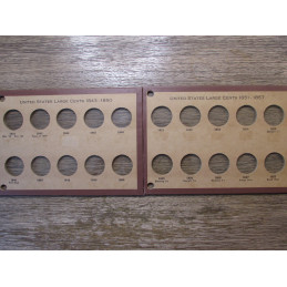 Wayte Raymond Boards for Large Cents - 1793-1857 - complete set