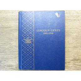 Whitman classic bookshelf coin album for Lincoln Cents - 1909-1940 - vintage supply