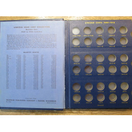 Whitman classic bookshelf coin album for Lincoln Cents - 1909-1940 - vintage supply