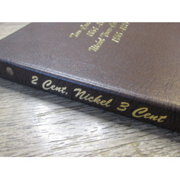Dansco coin album for Two Cent pieces and Three Cent nickels - vintage coin supply