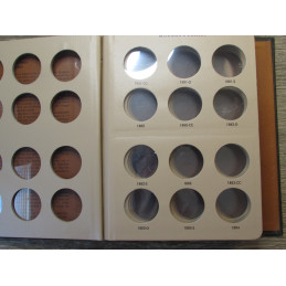 Dansco coin album for Silver Dollars - 1878-1893 - vintage coin supply