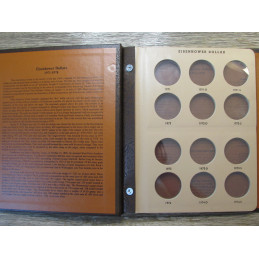 Dansco coin album for Eisenhower Dollars - 1971-1978 - vintage supply