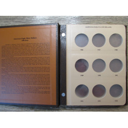 Dansco coin album for American Eagle Silver Dollars - 1986-2012 - vintage supply