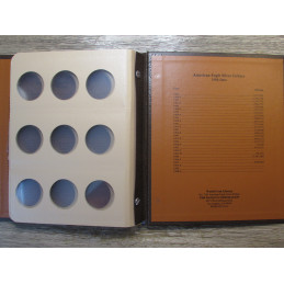 Dansco coin album for American Eagle Silver Dollars - 1986-2012 - vintage supply