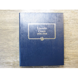 Whitman coin album for Lincoln Cents - 1909-1958 - vintage coin supply