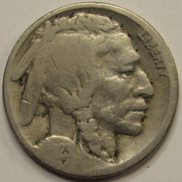 1923 S Buffalo Nickel - antique San Francisco mintmark bison coin