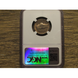 1954 S Jefferson Nickel - NGC Graded MS 65 - vintage San Francisco nickel