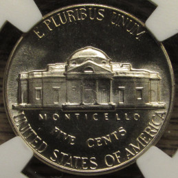 1965 SMS Jefferson Nickel - NGC Graded MS 67 - graded five cent coin