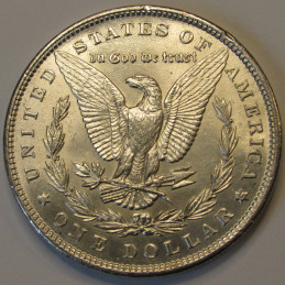 1896 Morgan Dollar - uncirculated antique American silver dollar coin