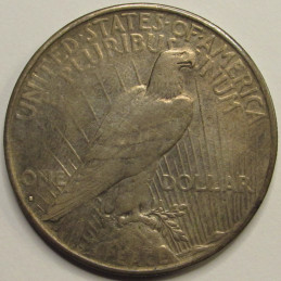 1935 S Peace Dollar - antique San Francisco mintmark final year of issue coin