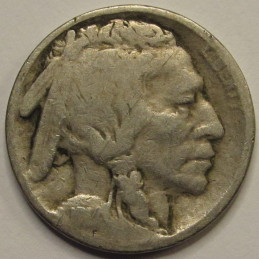 1914 Buffalo Nickel - antique early date American five cent coin