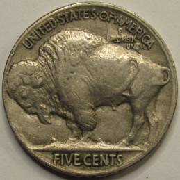 1919 Buffalo Nickel - higher grade antique American five cent coin