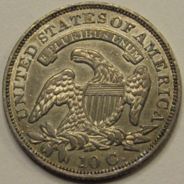 1829 Capped Bust Dime - Medium 10 - higher grade early American silver dime