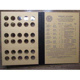 Library of Coins Album for Mercury Dimes - 1916-1945 - vintage coin album