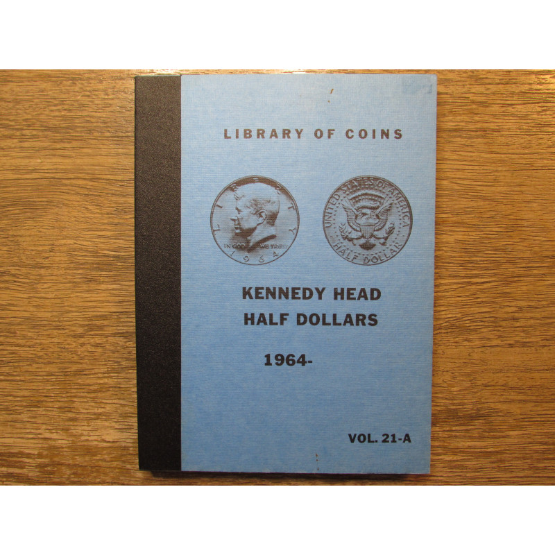 Library of Coins Album for Kennedy Half Dollars - 1964- vintage coin storage Library of Coins Album for Kennedy Half Dollars - 1964- vintage coin storage