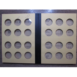 Library of Coins Album for Kennedy Half Dollars - 1964- vintage coin storage