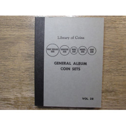 Library of Coins Album for year sets - vintage coin album