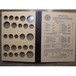 Library of Coins Album for year sets - vintage coin album