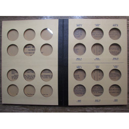 Library of Coins Album for Franklin Half Dollars - 1948-1963 - vintage album
