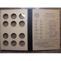 Library of Coins Album for Franklin Half Dollars - 1948-1963 - vintage album