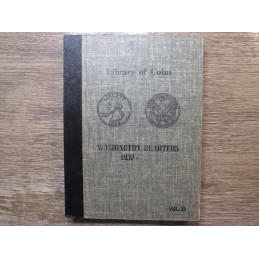 Library of Coins Album for Washington Quarters - 1932-1962 - vintage album