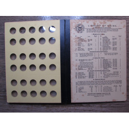 Library of Coins Album for Roosevelt Dimes - 1946-1969 - vintage album
