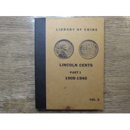 Library of Coins album for Lincoln Wheat Cents - 1909-1940 - vintage album